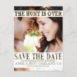 The Hunt Is Over Camo Save The Date Announcement at Zazzle