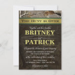 The Hunt Is Over Hunting Camo Wedding Invitations at Zazzle
