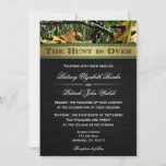 The Hunt Is Over Hunting Camo Wedding Invitations at Zazzle