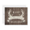 The Hunt is Over Rustic Barnwood Wedding RSVP