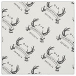 "The Hunt is Over" Rustic Custom Wedding Gift Fabric