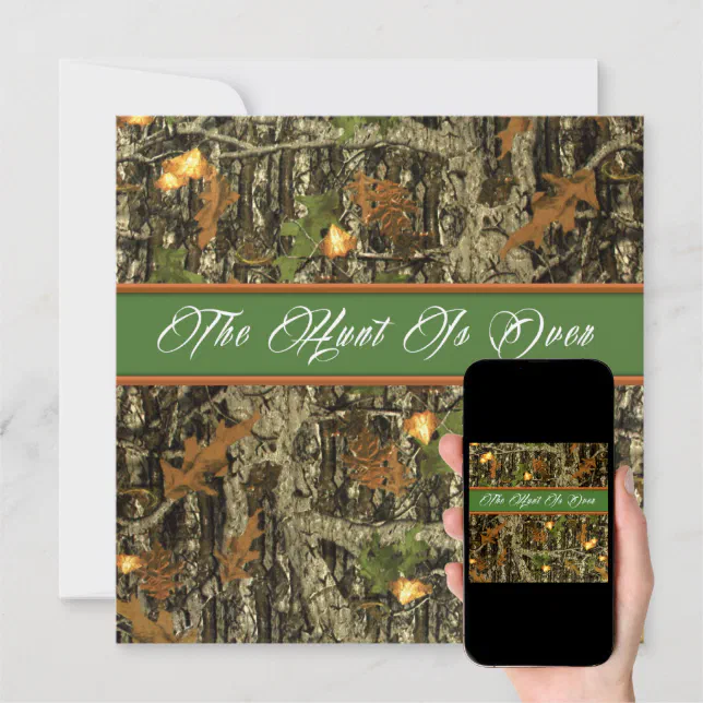 The Hunt is Over Wedding Invitations | Zazzle
