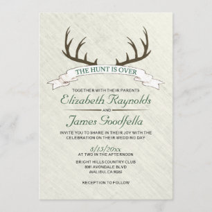 The Hunt is Over Wedding Invitations