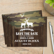 The Hunt Is Over Western Wedding Save The Date