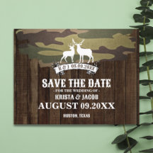 The Hunt Is Over Western Wedding Save The Date