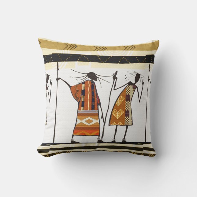 The Hunt Throw Pillow (Front)
