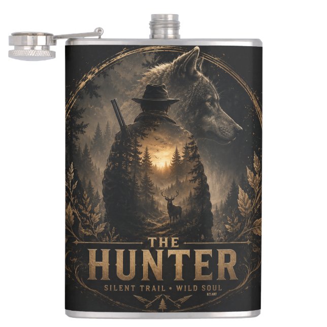 The Hunter , Into the Wild Silence  Flask (Opened)