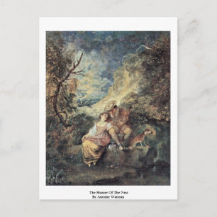 The Hunter Of The Nest By Antoine Watteau Postcard