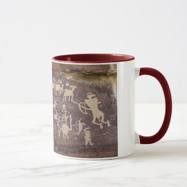 The Hunter rock art panel Mug (Right)