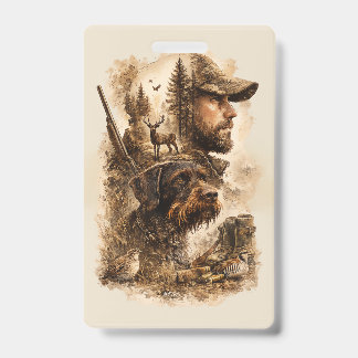 The Hunter's Bond – German Wirehaired Pointer Badge