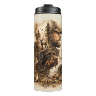The Hunter's Bond – German Wirehaired Pointer Thermal Tumbler