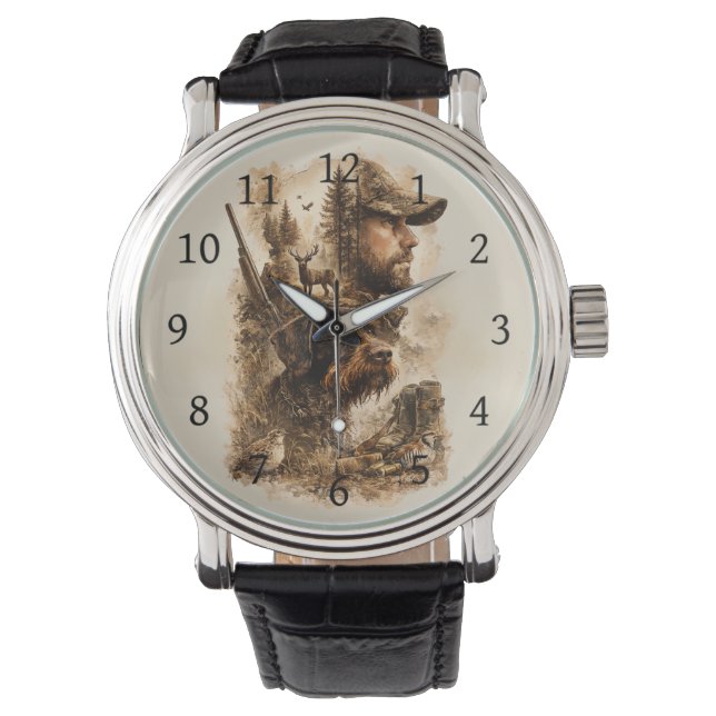 The Hunter's Bond – German Wirehaired Pointer Watch (Front)