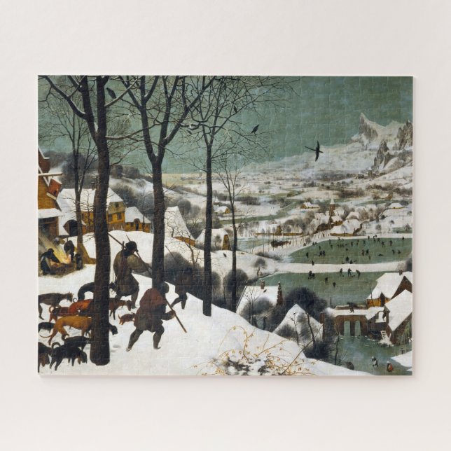 The Hunters in the Snow, Pieter Bruegel Jigsaw Puzzle (Horizontal)