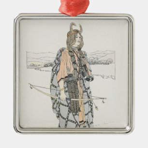 The Huntress (by Ann Macbeth) Metal Ornament