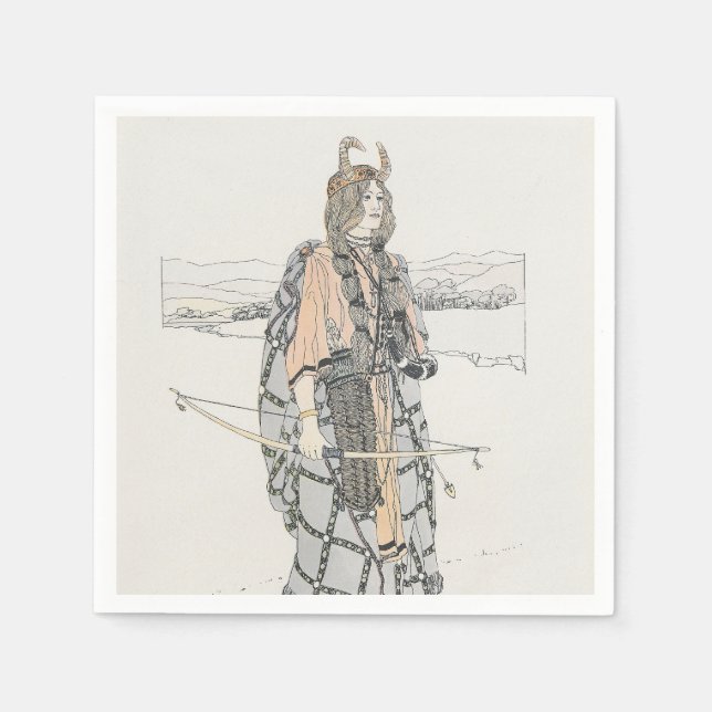 The Huntress (by Ann Macbeth) Napkins (Front)