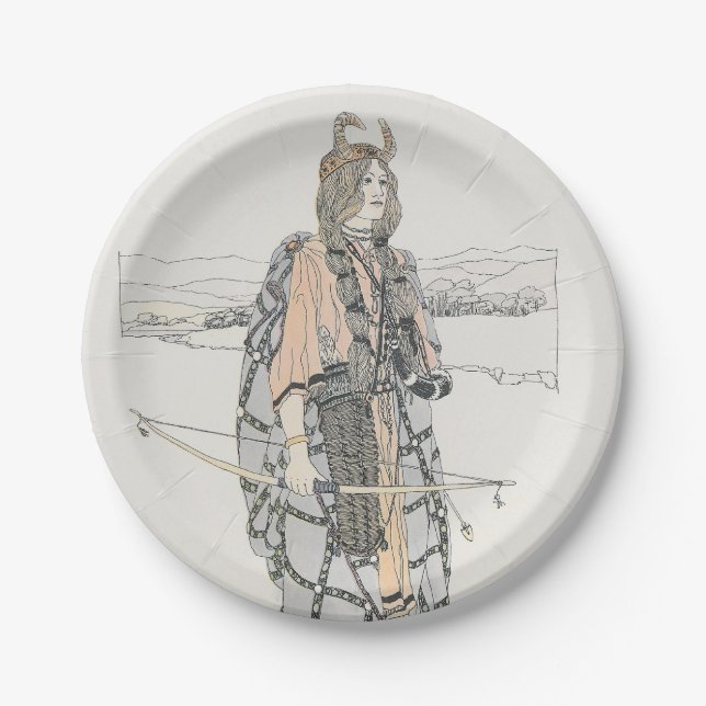 The Huntress (by Ann Macbeth) Paper Plates (Front)
