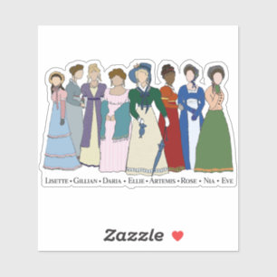 The Huntresses, custom-cut vinyl sticker