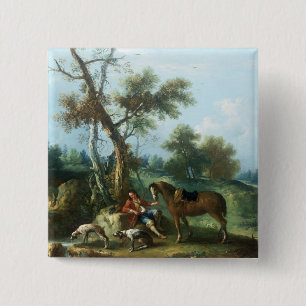 The Huntsman's Rest, 18th century Button
