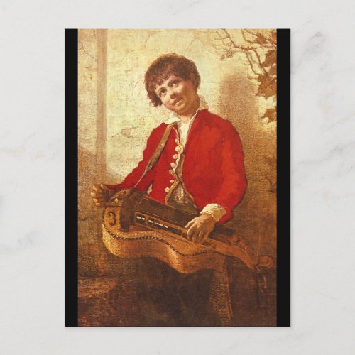 The Hurdy_Gurdy Boy_Groups and Figures Postcard
