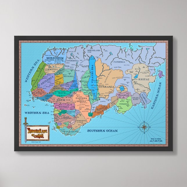 The Hyborian Age of Conan Poster (Framed Front)