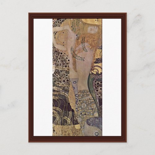 The Hydra By Klimt Gustav Postcard