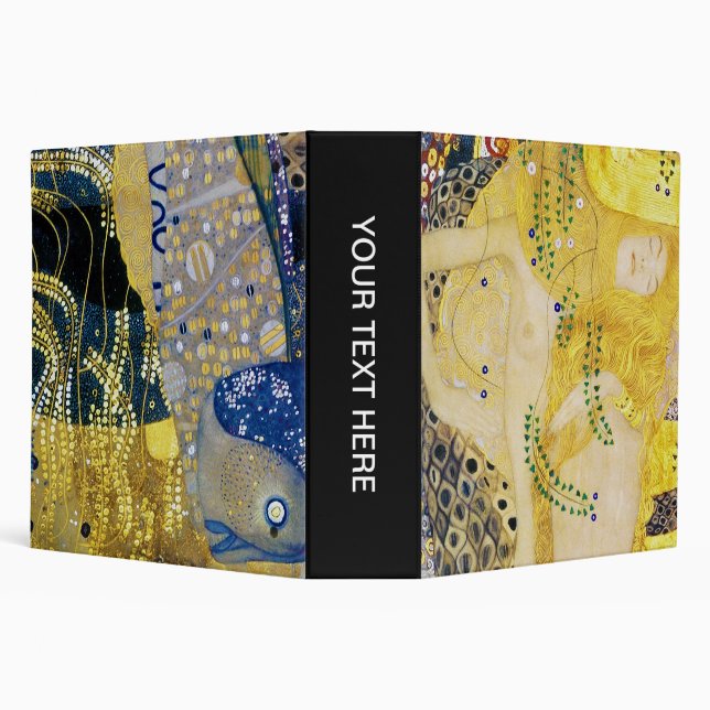 The Hydra, Gustav Klimt 3 Ring Binder (Background)