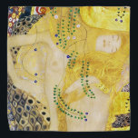 The Hydra, Gustav Klimt Bandana<br><div class="desc">Gustav Klimt (July 14, 1862 – February 6, 1918) was an Austrian symbolist painter and one of the most prominent members of the Vienna Secession movement. Klimt is noted for his paintings, murals, sketches, and other objets d'art. In addition to his figurative works, which include allegories and portraits, he painted...</div>