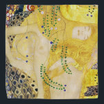 The Hydra, Gustav Klimt Bandana<br><div class="desc">Gustav Klimt (July 14, 1862 – February 6, 1918) was an Austrian symbolist painter and one of the most prominent members of the Vienna Secession movement. Klimt is noted for his paintings, murals, sketches, and other objets d'art. In addition to his figurative works, which include allegories and portraits, he painted...</div>