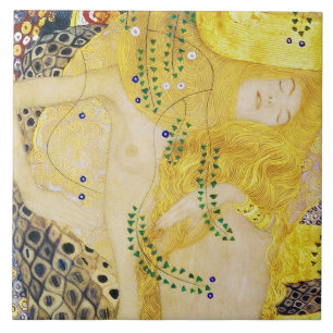 The Hydra, Gustav Klimt Ceramic Tile