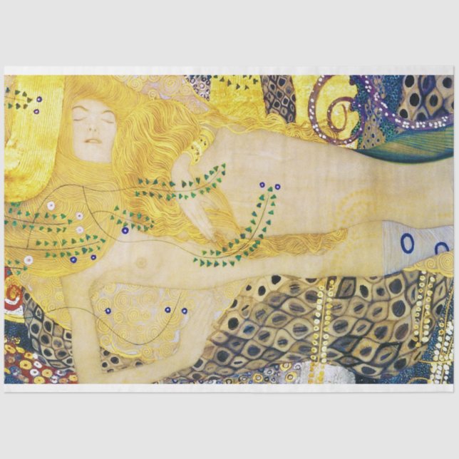 The Hydra, Gustav Klimt Tissue Paper (Front)