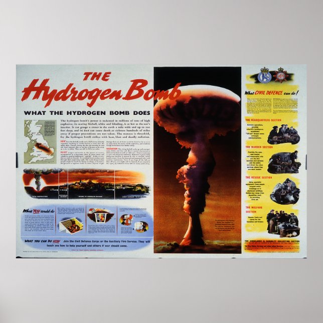 The Hydrogen Bomb Poster (Front)