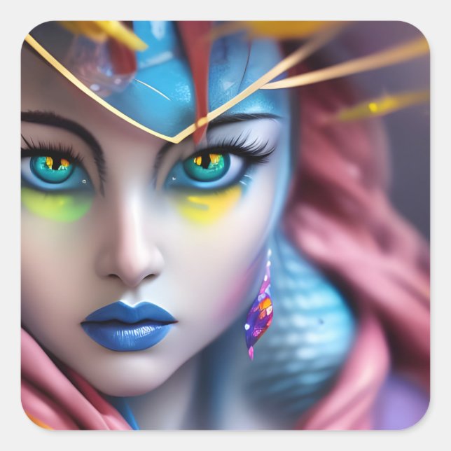 The Hypnotist  Square Sticker (Front)