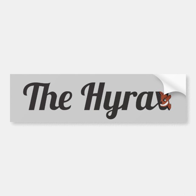 The Hyrax Bumper Sticker (Front)