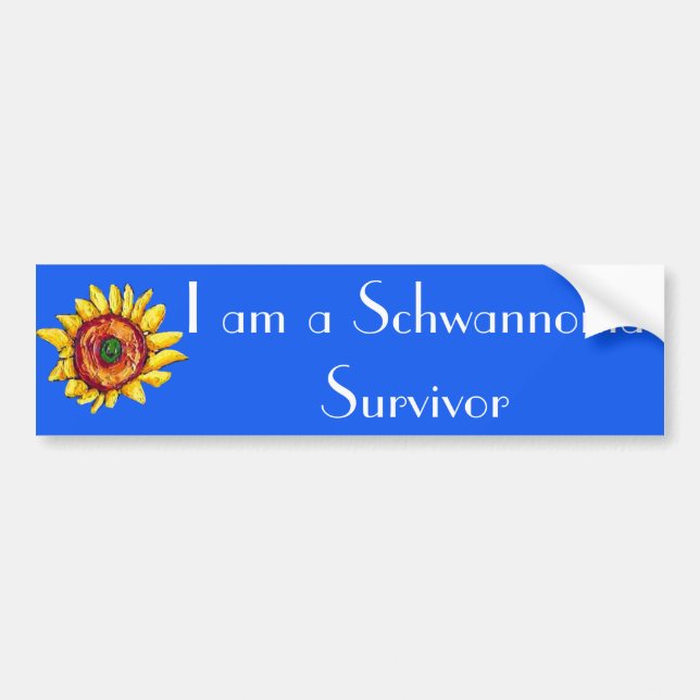 The I am a Schwannoma Survivor bumper sticker (Front)
