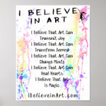 The I Believe In Art Manifesto Promotional Poster