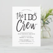 The I Do Crew | Post Wedding Brunch Invitation (Standing Front)