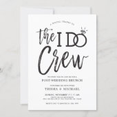 The I Do Crew | Post Wedding Brunch Invitation (Front)