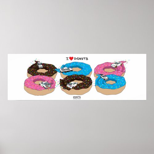 The I Love Donuts Collectors Poster