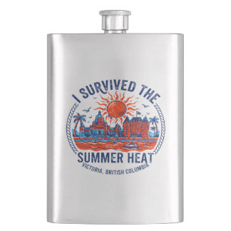 The I Survived Summer Heat Victoria British Columb Flask