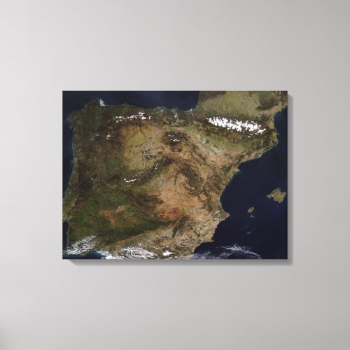 The Iberian Peninsula Canvas Print