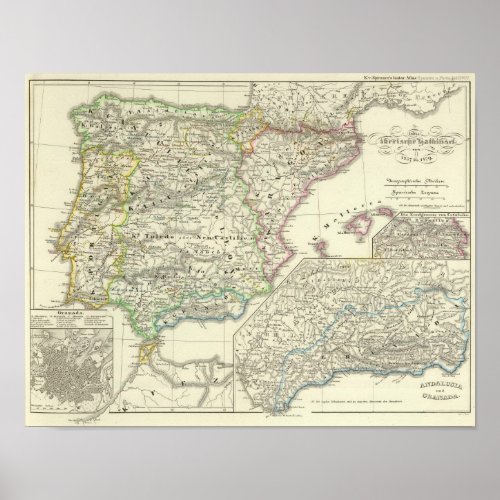 The Iberian Peninsula from 1257 to 1479 Poster
