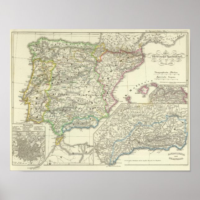 The Iberian Peninsula from 1257 to 1479 Poster (Front)