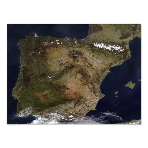 The Iberian Peninsula Photo Print