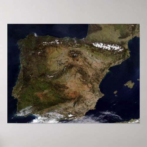 The Iberian Peninsula Poster