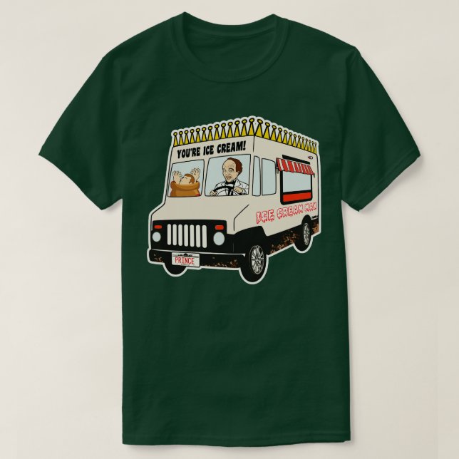 The Ice Cream Man Truck Clint Howard T-Shirt (Design Front)