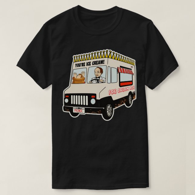 The Ice Cream Man Truck Clint Howard T-Shirt (Design Front)