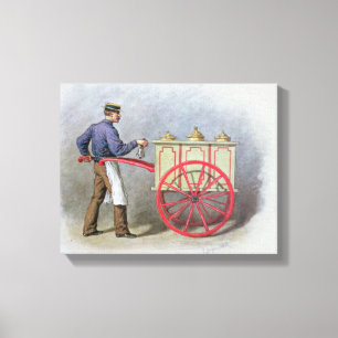 The Ice Cream Seller, 1895 Canvas Print