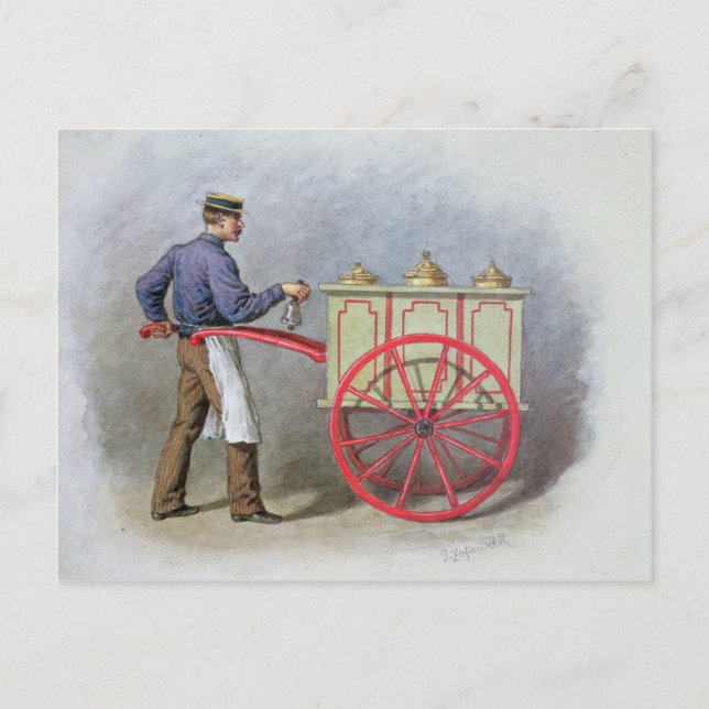 The Ice Cream Seller, 1895 Postcard (Front)