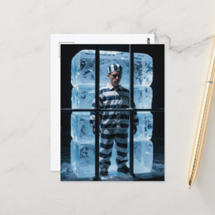 The Ice Person in Jail Postcard