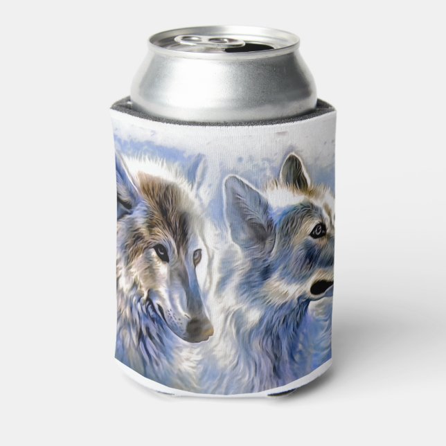 The Ice Wolf Can Cooler (Can Back)